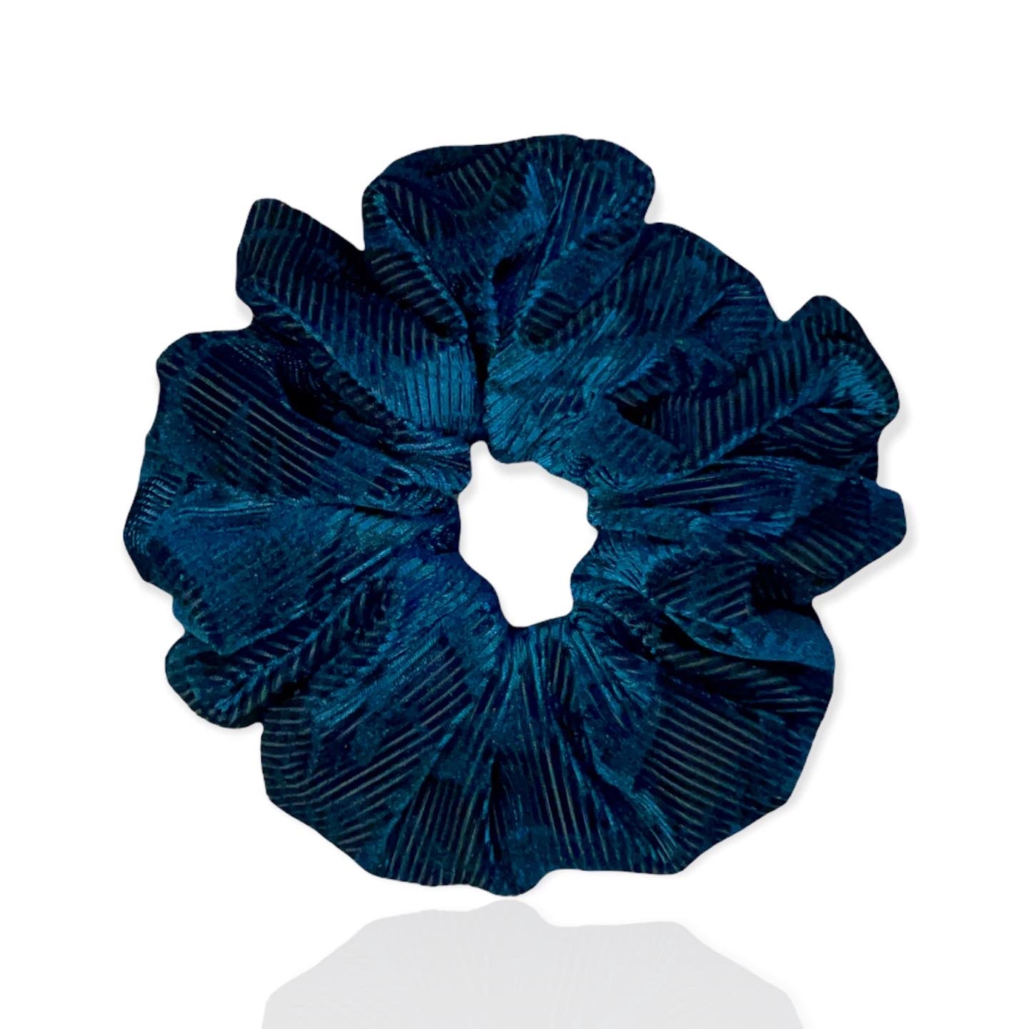 Deep green corduroy zipper scrunchie with hidden pocket.
