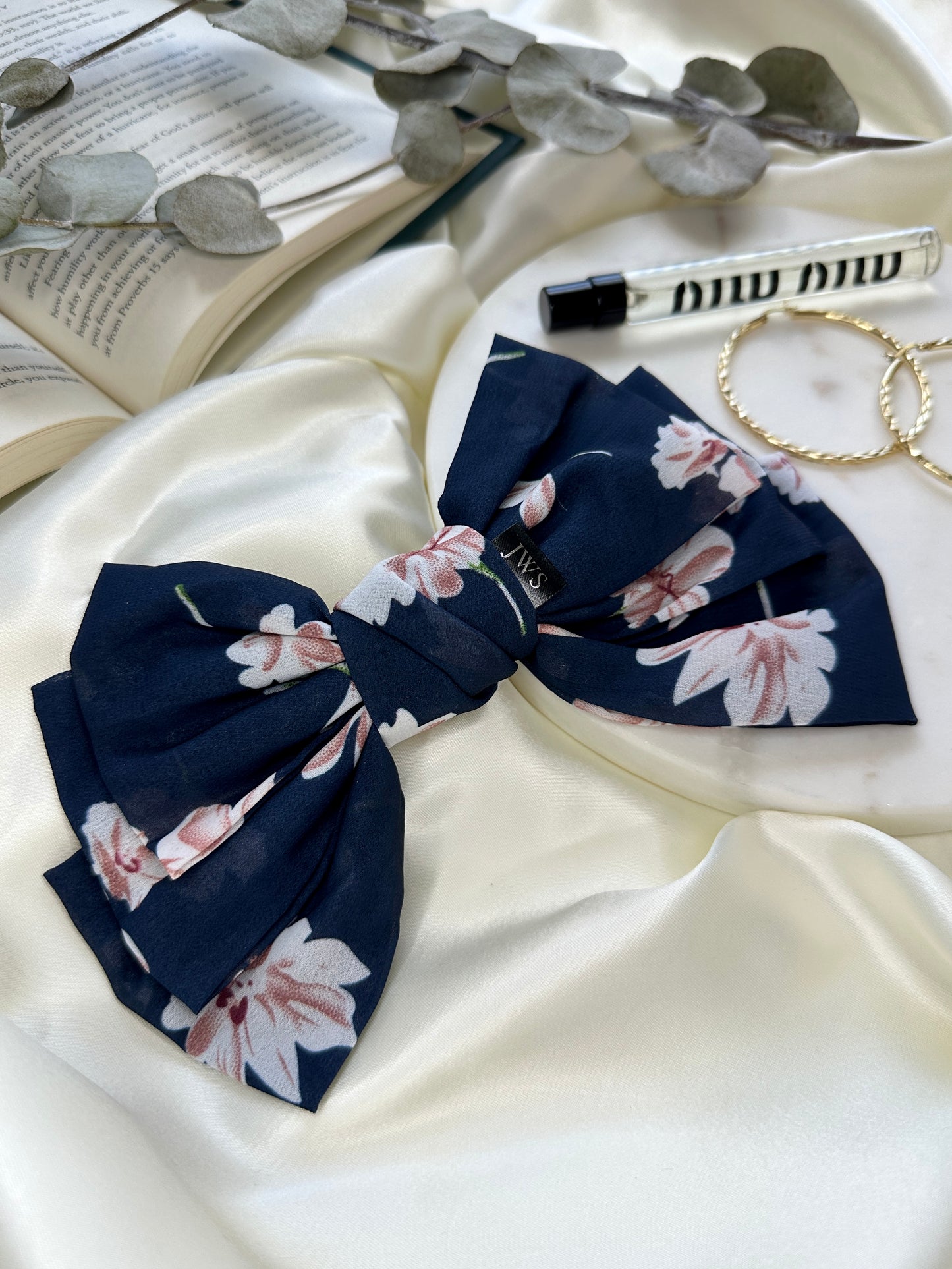 Floral Bow | Midnight Bloom
