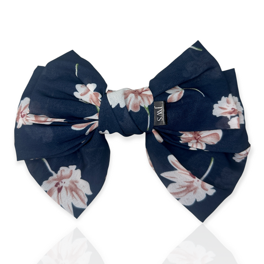 Floral Bow | Midnight Bloom